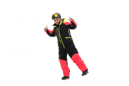 Зимний комбинезон DF Junior Red-Yellow фото 2 Зимний комбинезон DF Junior Red-Yellow фото 2