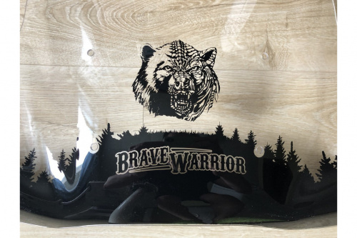 Стекло с креплением для квадроцикла Brave Warrior фото 2 Стекло с креплением для квадроцикла Brave Warrior фото 2