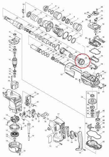 Прямая коническая шестерня для перфоратора Makita, для HR4001C/4010C/4011C, 25 зубьев, арт. 227509-9 фото 4 Прямая коническая шестерня для перфоратора Makita, для HR4001C/4010C/4011C, 25 зубьев, арт. 227509-9 фото 4