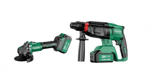 Набор аккумуляторного инструмента ALTECO STALKER Kit (AG20-125 Li BL+RH20 Li BL) Набор аккумуляторного инструмента ALTECO STALKER Kit (AG20-125 Li BL+RH20 Li BL)