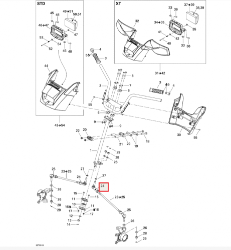 Рулевой наконечник Honda, Can Am ,Yamaha Rhino, TRX (правая резьба) 53157HP5003 фото 2 Рулевой наконечник Honda, Can Am ,Yamaha Rhino, TRX (правая резьба) 53157HP5003 фото 2