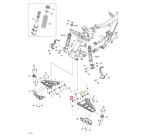 Втулка переднего рычага квадрщциклов Can-Am 706200181 фото 3 Втулка переднего рычага квадрщциклов Can-Am 706200181 фото 3