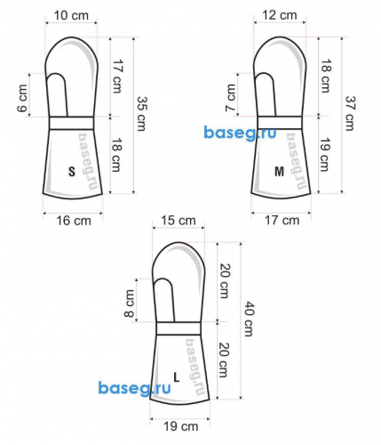 Варежки Басег SB Extrem L фото 6 Варежки Басег SB Extrem L фото 6