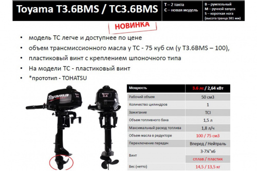   Toyama TC3.6BMS  5