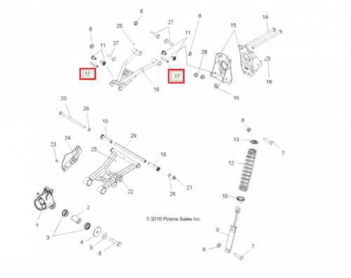 ������������ � ����� ������ ������� Polaris Sportsman 500&570&800 96-23 ���� 2