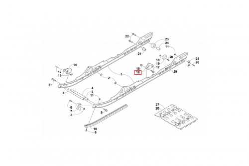���� ��������� ������� Arctic Cat Bearcat 570, Z1 3604-513 ���� 2