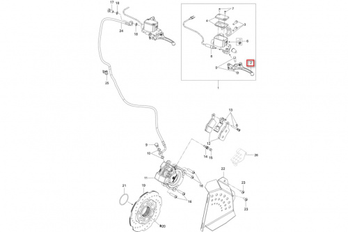 Комплект тормозной ручки Ski-Doo, Lynx SM-08586 фото 2 Комплект тормозной ручки Ski-Doo, Lynx SM-08586 фото 2