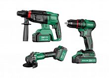 Набор аккумуляторного инструмента ALTECO STALKER Kit (AG20-125 Li BL+D20 Li BL+RH20 Li BL) Набор аккумуляторного инструмента ALTECO STALKER Kit (AG20-125 Li BL+D20 Li BL+RH20 Li BL)