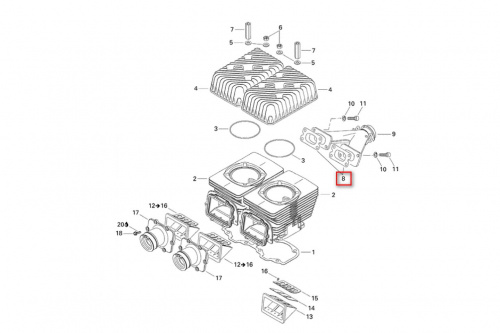 ��������� ���������� ���������� Ski Doo, Lynx 09-718163 ���� 2