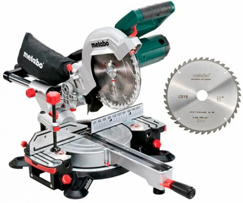Торцовочная пила METABO KGS 216 M + пильный диск фото 2 Торцовочная пила METABO KGS 216 M + пильный диск фото 2